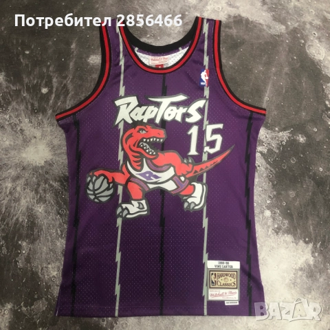 Мъжки потник Mitchell & Ness Vince Carter Toronto Raptors seasons 1998/99 размер XXL, снимка 9 - Тениски - 52015090