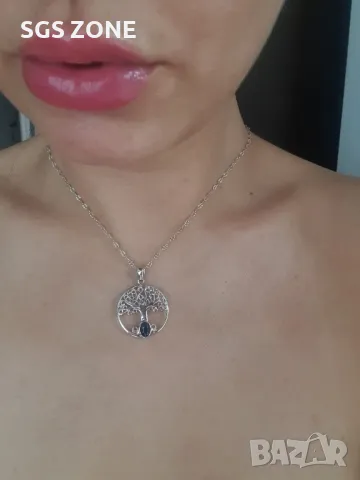 Сребърна Висулка Амулет Дърво на Живота, снимка 4 - Колиета, медальони, синджири - 49891502