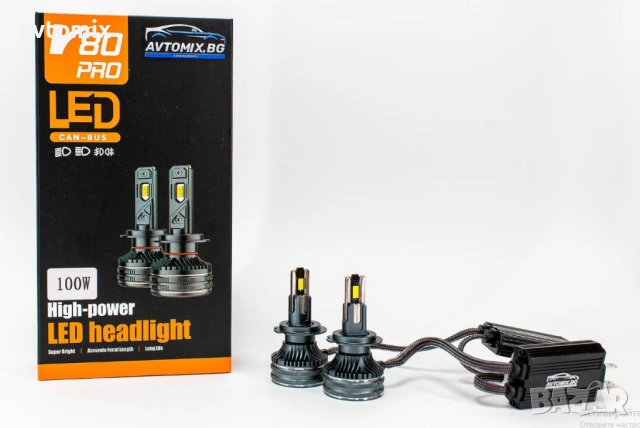 LED Крушки H7 100w 10000LM,12-24v canbus, снимка 9 - Аксесоари и консумативи - 54354265