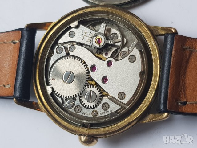 Позлатен мъжки механичен часовник Avia Olympic 17 jewels, снимка 9 - Антикварни и старинни предмети - 38840347