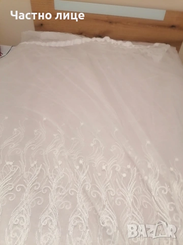 3,00 ш. /2,50 в. Ново перде, цвят екрю, снимка 3 - Пердета и завеси - 53134215