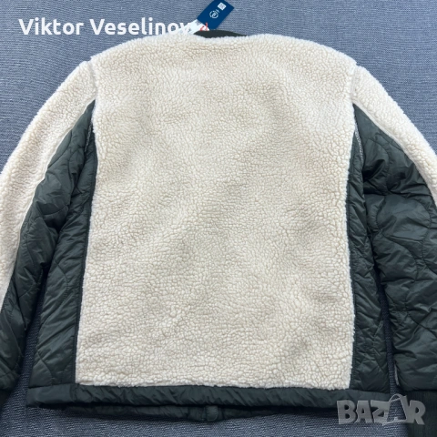 Superdry Vintage Sherpa Zip Through Мъжко Яке Размер L Fleece Pile, снимка 6 - Якета - 53036820