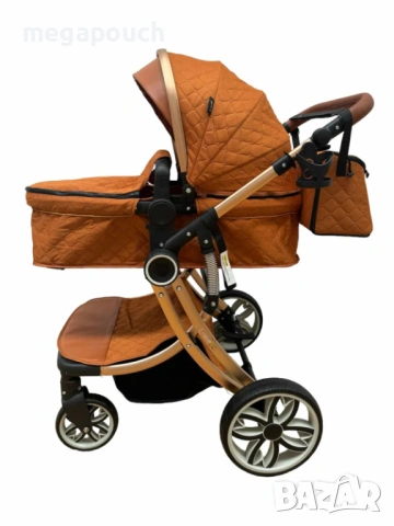 Бебешка количка L-Sun Egg 3в1 с столче за кола, снимка 12 - Детски колички - 54257996