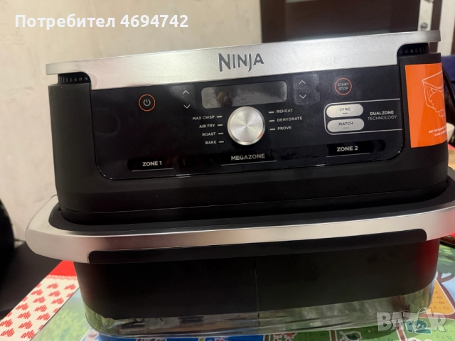 Air Fryer NINJA FOODI 10.4 L., снимка 2 - Фритюрници - 52923092