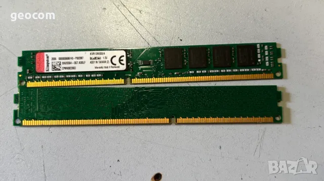 8GB (2x4GB) DDR3 Kingston PC3-10600U (1600Mhz,CL-9,КИТ), снимка 2 - RAM памет - 49482239