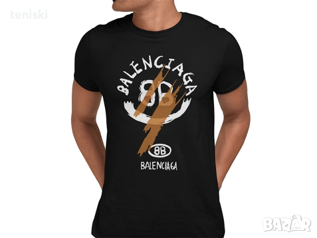 Тениски Balenciaga Принт Модели и размери, снимка 4 - Тениски - 32505783