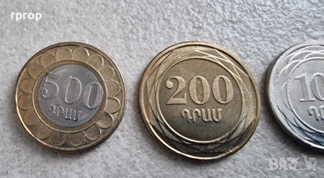 Армения. 20,50,100,200,500 арменски драм. Чисто нови . UNC. 5  бройки., снимка 2 - Нумизматика и бонистика - 44236648