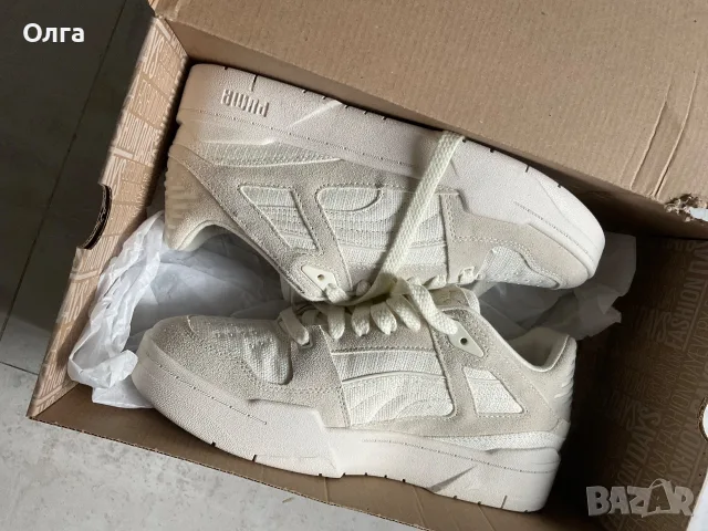 Маратонки/ кецове Puma Slipstream, велур, Слонова кост, 41 номер, 26.5 см, снимка 3 - Маратонки - 55831811