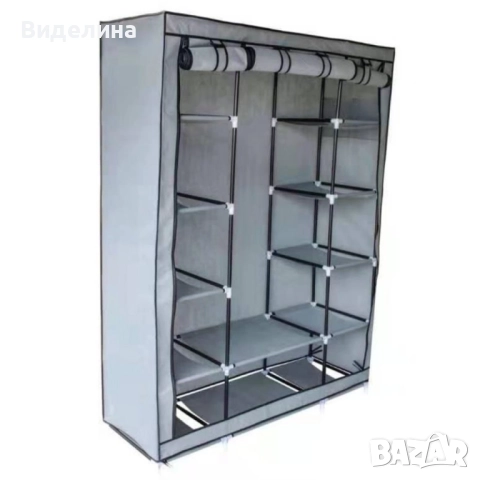 Спален гардероб с цип и 3 разделения; Цвят: Червен; Размери: Ширина : 45 см, Дължина: 130 см, снимка 2 - Гардероби - 51998717