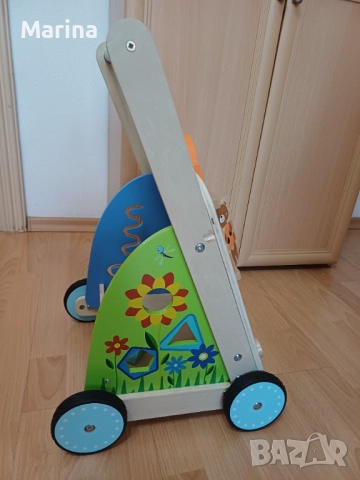 Дървен уокър с активности Kidland, снимка 2 - Проходилки - 52794297