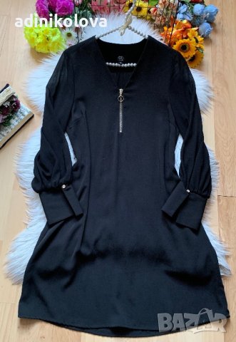 Черна свободна рокля, снимка 1