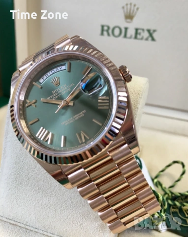 Rolex Day-Date 40mm Yellow Gold 18K Champagne Automatic Мъжки / Унисекс Различни Варианти, снимка 11 - Мъжки - 54047730