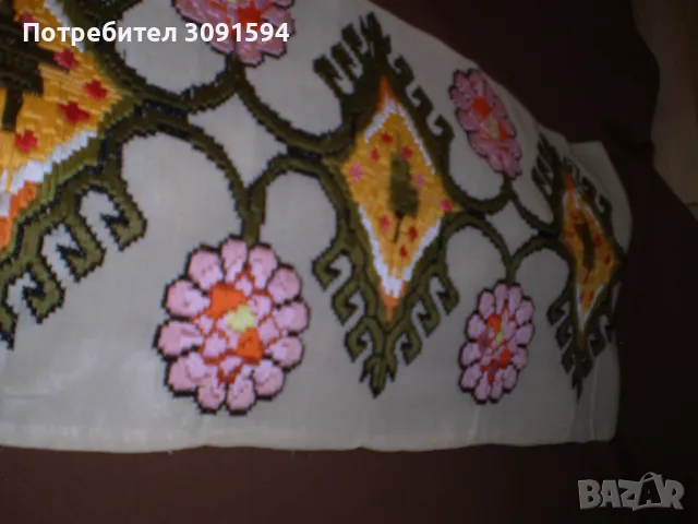 Ръчно бродиран гоблен ,пано за стена , покривка за маса , снимка 2 - Други ценни предмети - 49447275