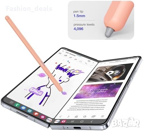 Нова Химикалка S Pen за телефон Samsung Galaxy Z Fold5 - Тънък 1.5mm Връх, снимка 3 - Друга електроника - 42779463