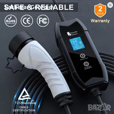 Зарядна станция за екелтромобили тип 2 - НОВА, снимка 2 - Аксесоари и консумативи - 52874568