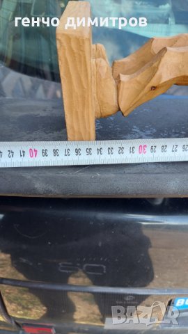 дървена статуетка  музикант , снимка 2 - Антикварни и старинни предмети - 37412938