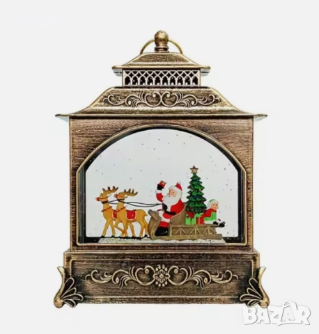 Коледна лампа със сняг и коледни орнаменти. 4 варианта , снимка 4 - Декорация за дома - 52437900