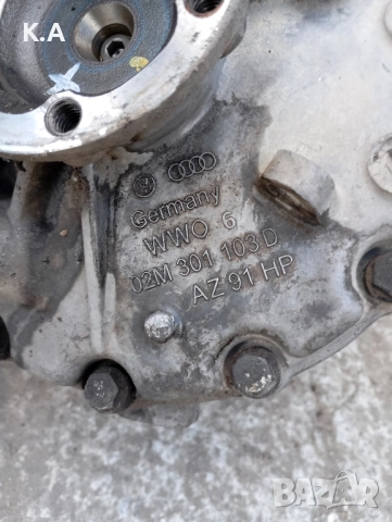 Скоростна кутия 6 скорости DRW Audi A3 8l 1.9 131, снимка 6 - Части - 51776759