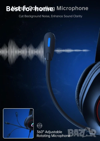 Syndesmos CM7002 геймърски слушалки за PS5, PS4, PC, Mac, Switch, Xbox Series, снимка 5 - Слушалки и портативни колонки - 54147450