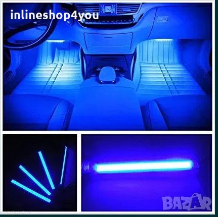 Автомобилно Цветно LED RGB осветление за автомобил кола с дистанционно, снимка 4 - Аксесоари и консумативи - 30462618