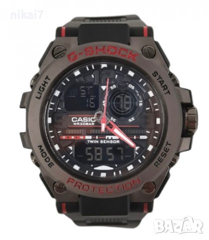 Мъжки часовник Casio G-Shock всичко му работи с метален корпус , снимка 3 - Мъжки - 37667355