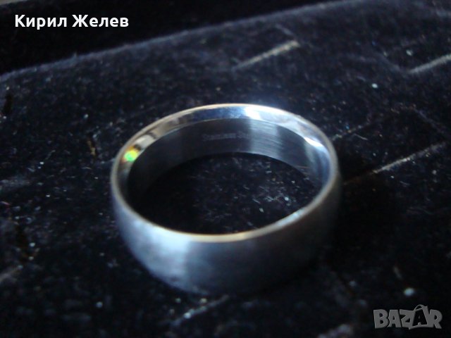 СТОМАНЕН ПРЪСТЕН с ОТВЪТРЕ ВГРАДЕН СКЪПОЦЕНЕН КАМЪК МНОГО ОРИГИНАЛЕН ТИП ХАЛКА 19695, снимка 10 - Пръстени - 32101929