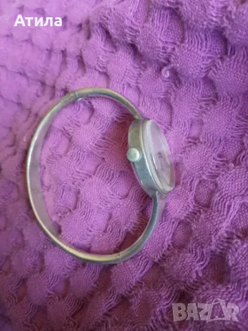 часовник сребърен гривна, снимка 4 - Дамски - 47490121