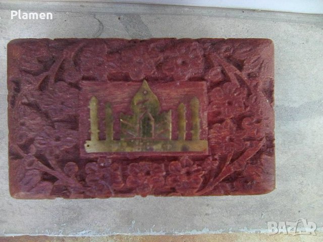Индийска кутия дърворезба, снимка 1 - Други ценни предмети - 37401892