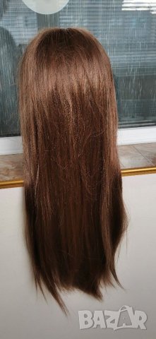  Нова Дълга светло кестенява права  перука - 70 см   - мод.47, снимка 2 - Аксесоари за коса - 15808540