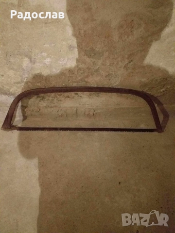 Голям стар режещ трион , снимка 4 - Антикварни и старинни предмети - 52864710