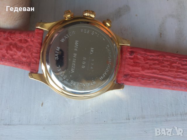 Нов Польот BLACK SHARK Poljot 3133 Chronograph, снимка 3 - Мъжки - 29287063