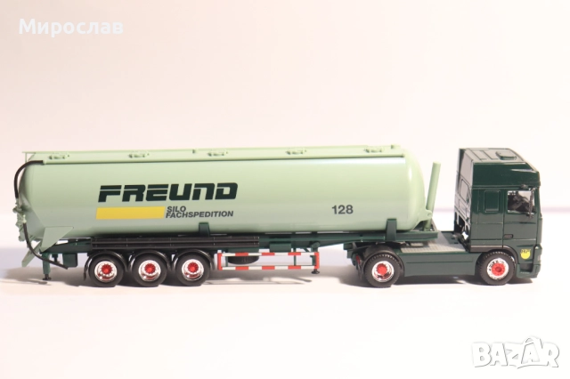 HERPA H0 1/87 DAF СИЛОЗ ЦИСТЕРНА КАМИОН МОДЕЛ, снимка 7 - Колекции - 52710935