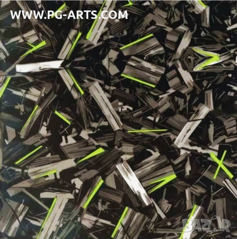 Фолио за хидрографика FORGET CARBON GREEN 50