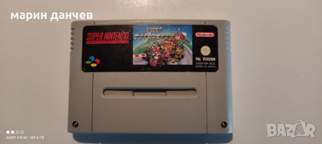 Nintendo snes mario kart, снимка 1