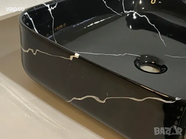 Мивка за баня - черен мрамор, снимка 5 - Мивки - 47452990