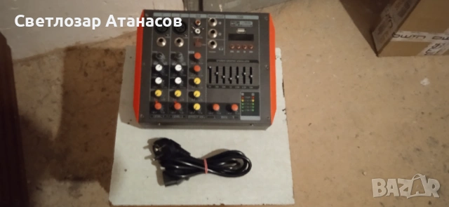 Активен 4-канален аудио миксер Granvoz, снимка 4 - Ресийвъри, усилватели, смесителни пултове - 54052888