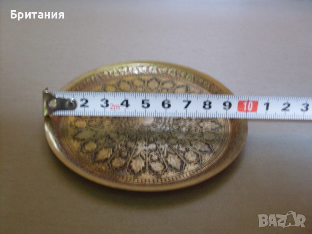 Бронзови чашки и подложки- комплект., снимка 5 - Антикварни и старинни предмети - 52920243