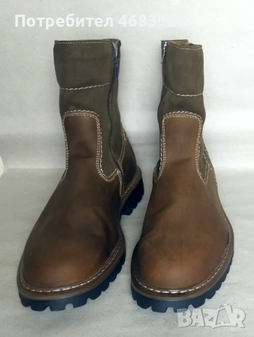 Мъжки боти от естествена кожа Josef Seibel №42 / Германия, снимка 3 - Мъжки боти - 53188370