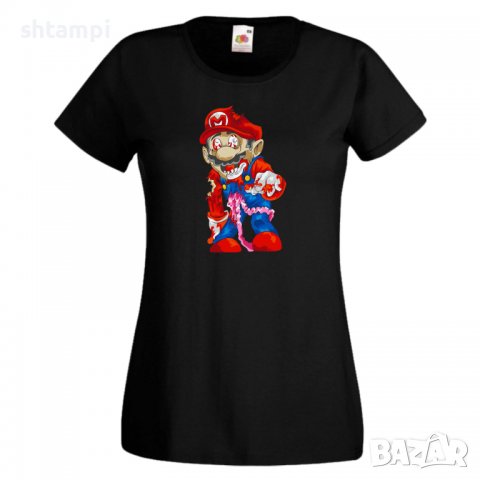 Дамска тениска Mario Zombie 6 Игра,Изненада,Подарък,Празник,Повод, снимка 3 - Тениски - 37238177