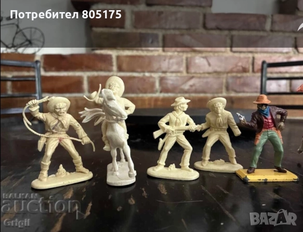 Стари фигурки войници индианци каубои HongKong, снимка 2 - Фигурки - 52822096