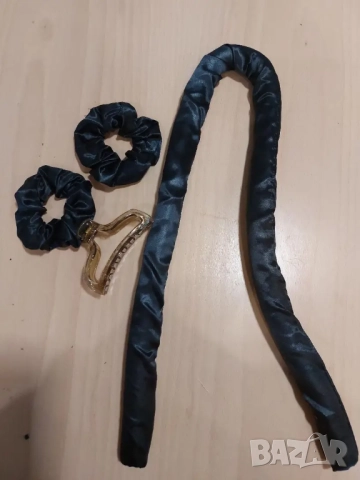  Голяма, стилна ролка за коса от коприна  , снимка 10 - Преси за коса - 51802245