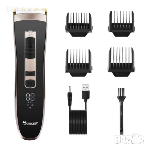 Машинка за подстригване на коса с керамично–титаниево острие и дисплей SHAV20, снимка 12 - Машинки за подстригване - 52807061