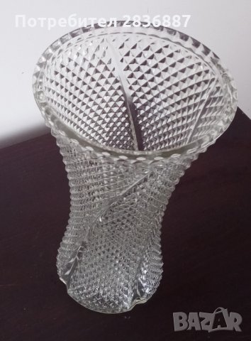 Голяма кристална ваза., снимка 4 - Вази - 35552685