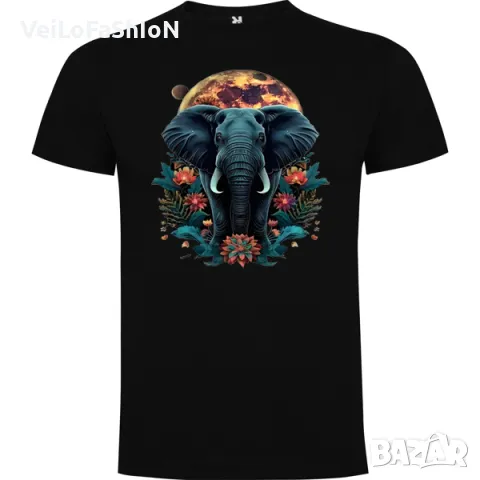 Нова детска тениска със Слон - Пълнолуние, два цвята, снимка 2 - Детски тениски и потници - 49285798