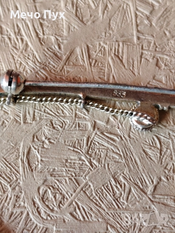 Сребърна брошка (20), снимка 6 - Въдици - 52502058