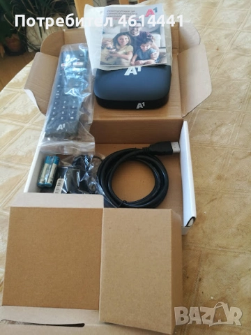 А1 ТВ бокс Android 12 нов, снимка 5 - Приемници и антени - 52120049