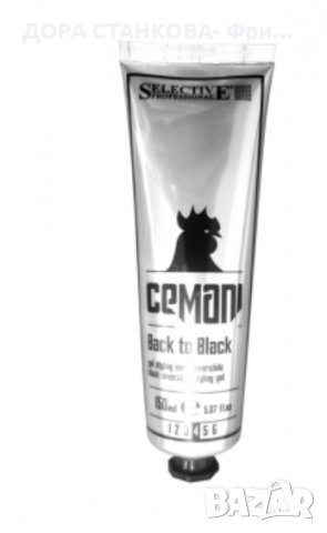 Черен гел за коса BACK TO BLACK, снимка 2 - Мъжка козметика - 31752750