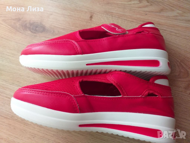 Дамски №38 ултра леки спортни удобни дишащи  обувки, снимка 6 - Дамски ежедневни обувки - 36469731