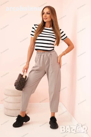 Дамски панталони с джобове Summer Punto, 14цвята , снимка 2 - Панталони - 50635657