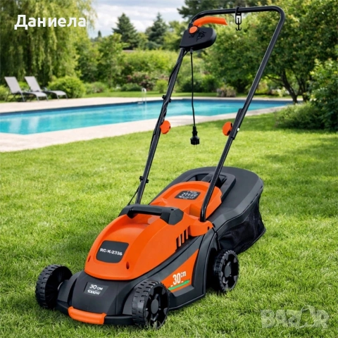 Мощна и лека електрическа градинска косачка 1000W, снимка 4 - Градинска техника - 53944558